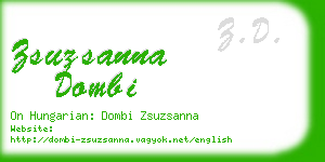 zsuzsanna dombi business card